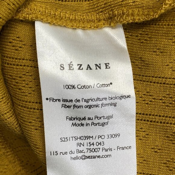 Sézane Women’s Juan Pointelle Knit Vest Top – Gold/Yellow – Size S - Picture 2 of 10